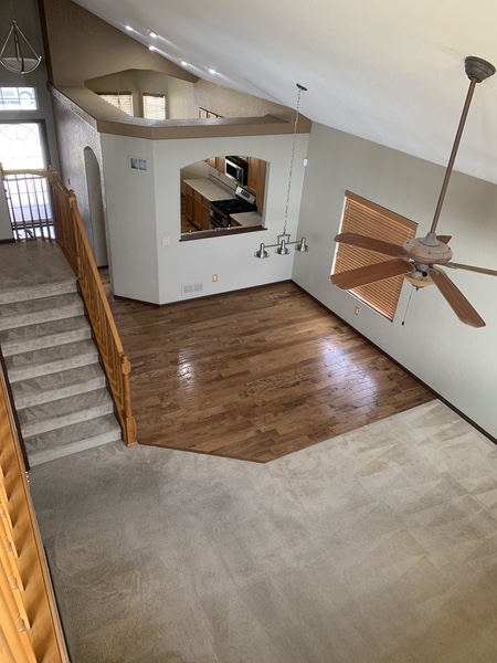 Kitchen, Dining Room, & Living Room